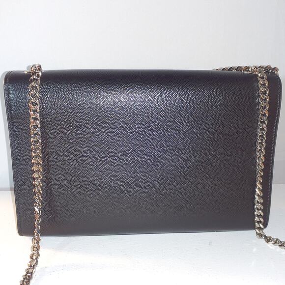 Saint Laurent 'Kate' Black Medium Leather Shoulder Bag - Picture 3 of 7